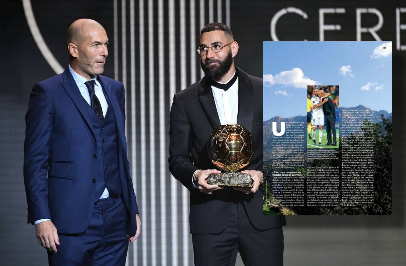 Le Parisien rend hommage à la Kabylie, berceau des familles Zidane et Benzema